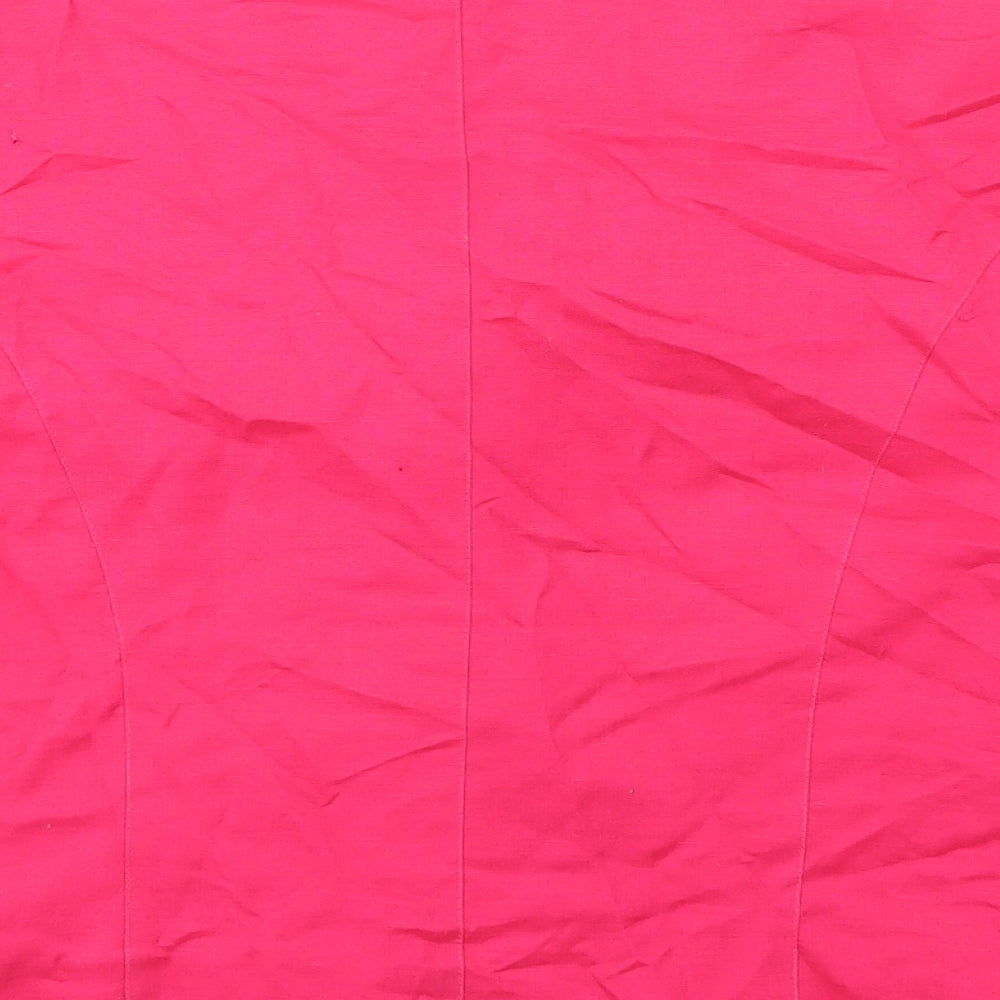 alain connelle Womens Pink Basic T-Shirt Size 14
