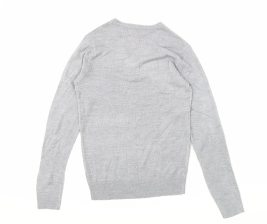 Cedar Wood State Mens Grey Pullover Sweatshirt Size XS
