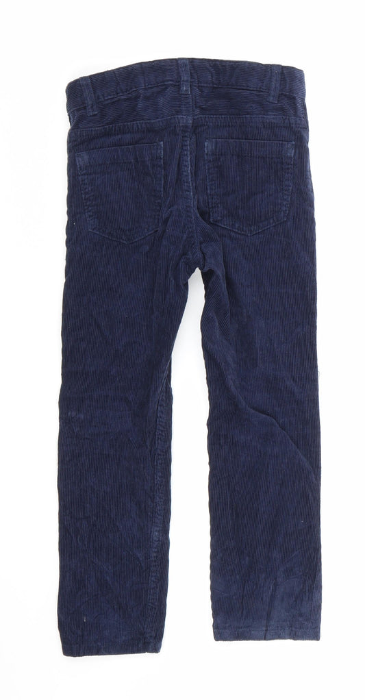 H&M Girls Blue Velvet Skinny Jeans Size 5-6 Years
