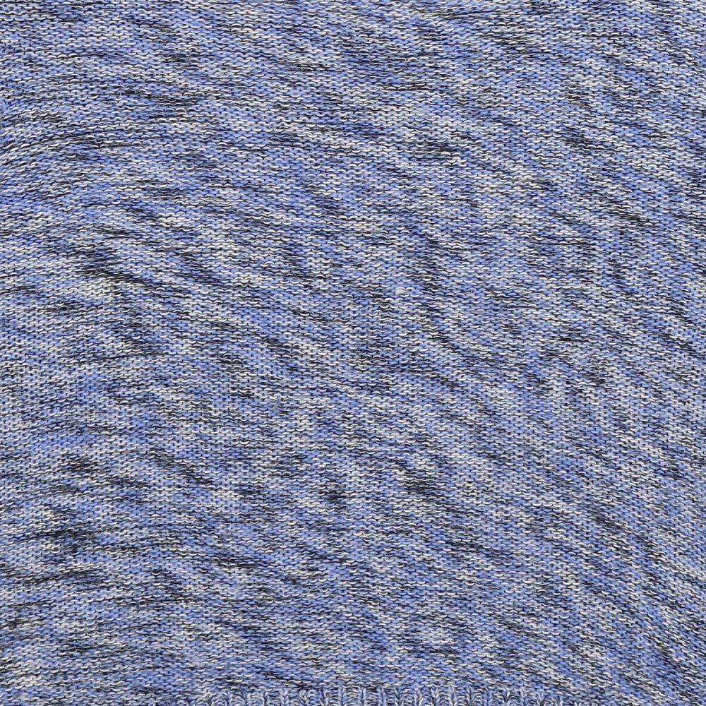 Brand and care label for M&Co women’s blue knit jumper, size UK 18