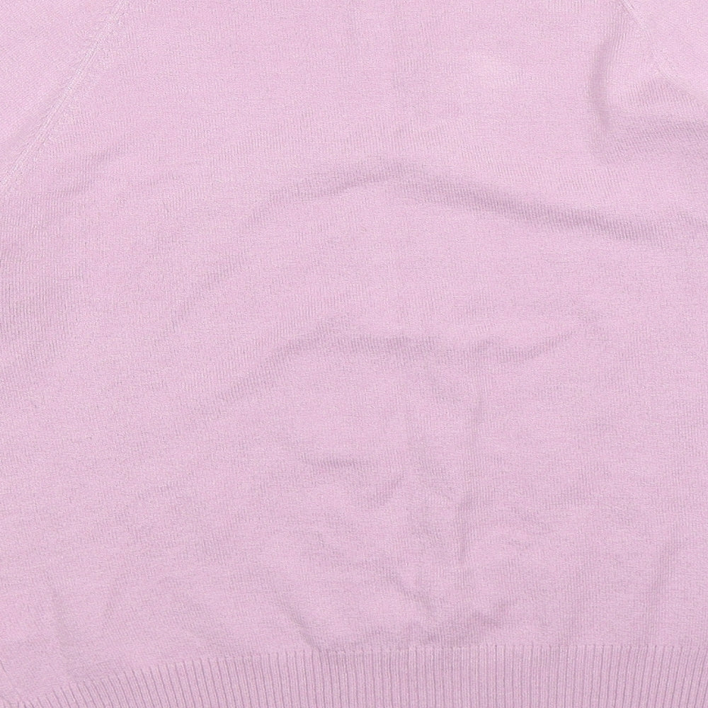 Autonomy Womens Pink Knit Pullover Jumper Size 16