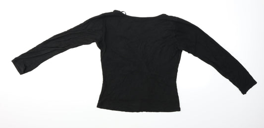 Papaya Womens Black Pullover Jumper Size 14