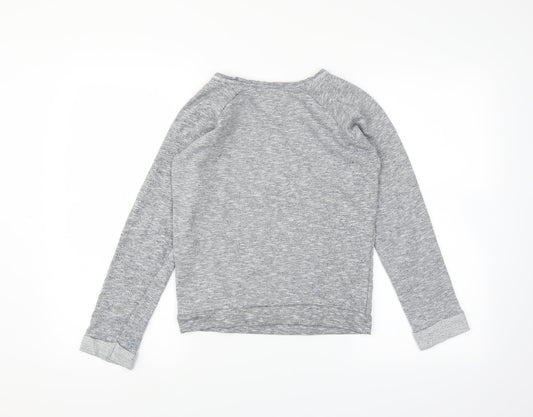 Miss E-vie Girls Grey Pullover Jumper Size 11-12 Years