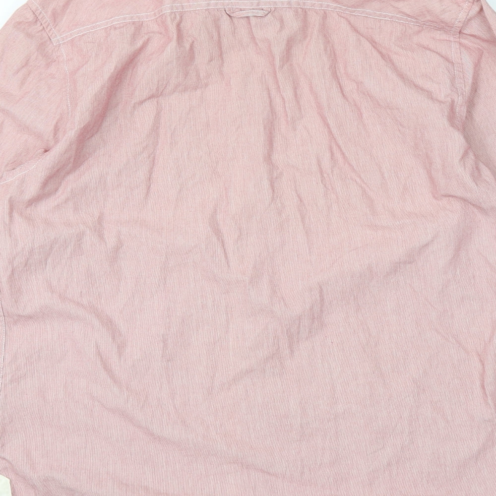 Easy Mens Pink Dress Shirt Size M