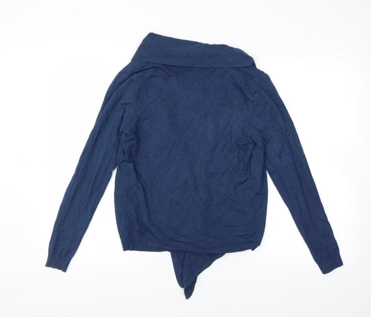 M&Co Womens Blue Cardigan Jumper Size S