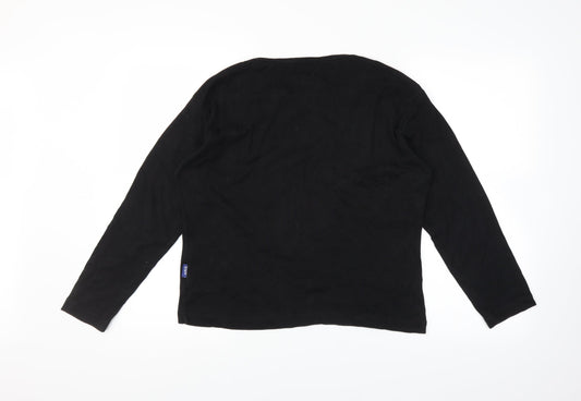 Style Quality Value Womens Black Basic T-Shirt Size 18