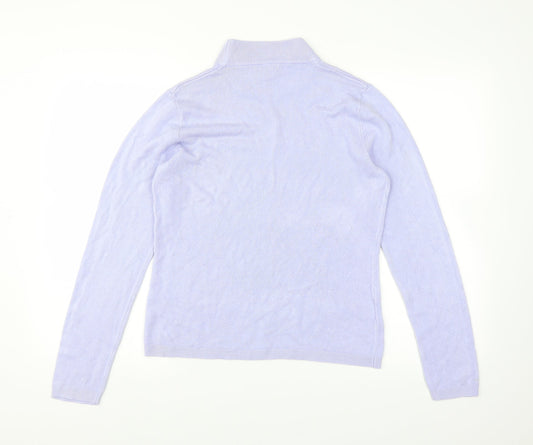 Papaya Womens Purple Knit Pullover Jumper Size 14