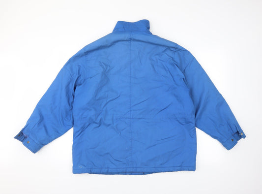 Littlewoods Womens Blue Pea Coat Coat Size 18