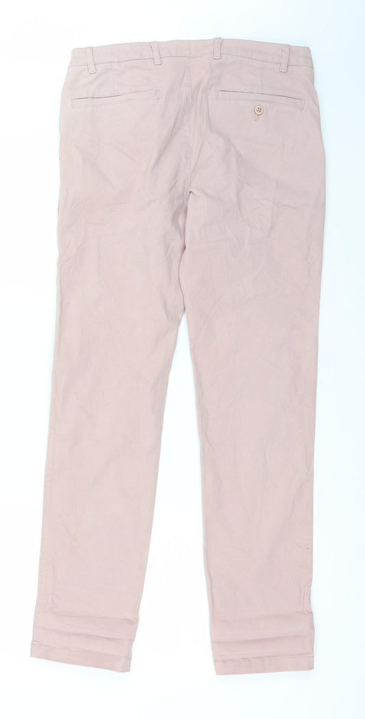Shore Leave Womens Pink Chino Trousers Size 30 in L29 in