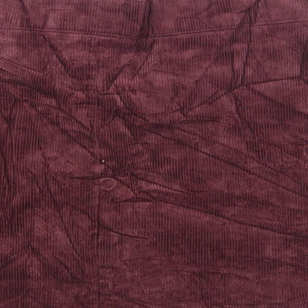 Nancy's Boutique Womens Purple Corduroy A-Line Skirt