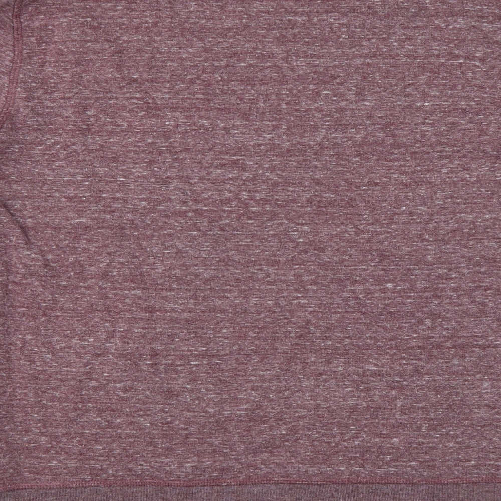 Brand and care label for ACW85 women’s red jumper, size M