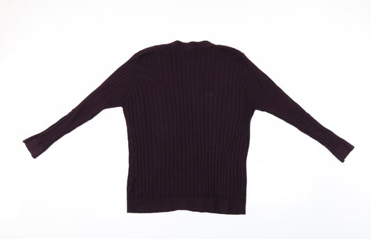 Anthology Womens Purple   Cardigan Jumper Size 26