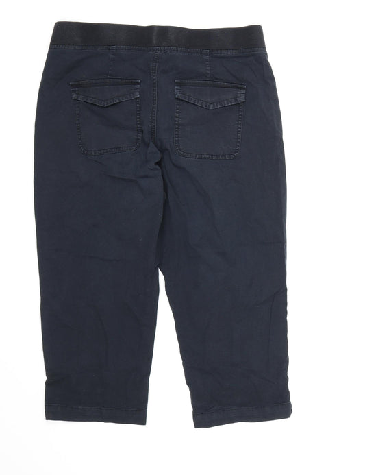 Target Collection Womens Blue Cropped Trousers Size 12 L20 in