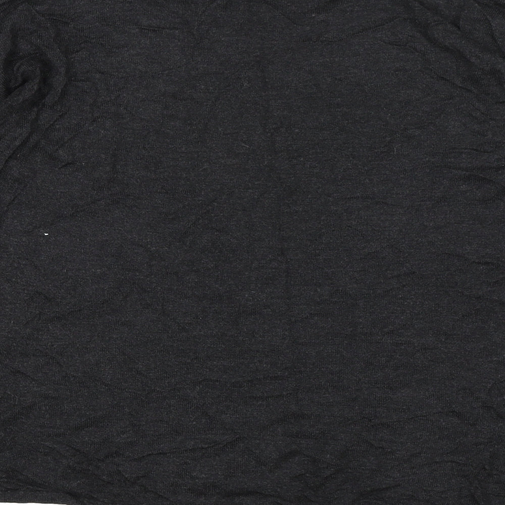 Brand and care label for H&M women’s grey knit jumper, size XS