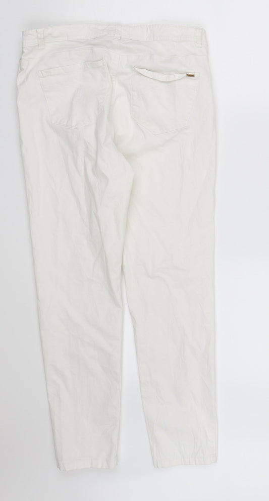 Espirit Womens White Denim Straight Jeans Size 12 L26 in - white jeans