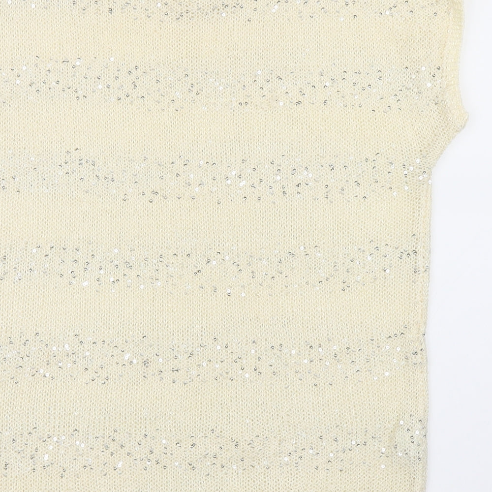 Brand and care label for Next women’s ivory jumper, size UK 16