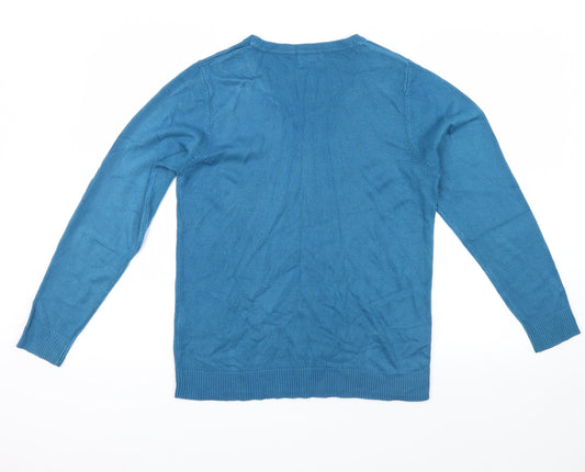 Damart Womens Blue Pullover Jumper Size 10