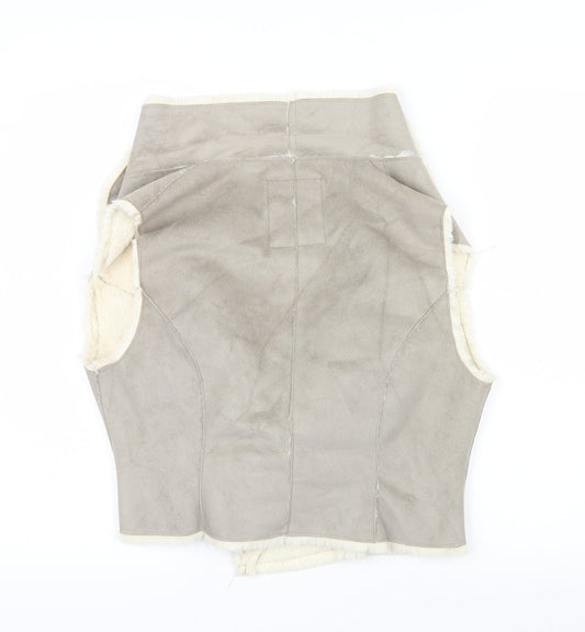 New Look Womens Grey Windbreaker Waistcoat Size 14