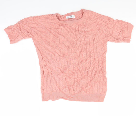 Papaya Womens Pink Knit Pullover Jumper Size 14