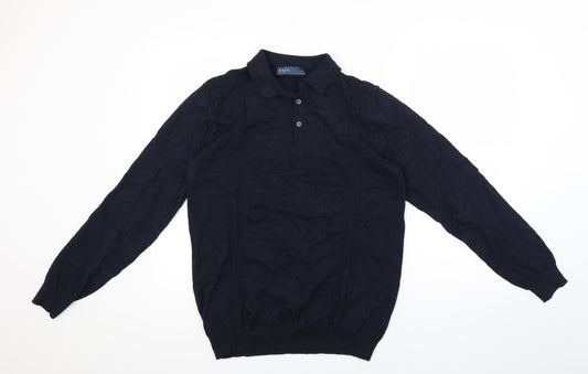 Easy Mens Blue Pullover Jumper Size M