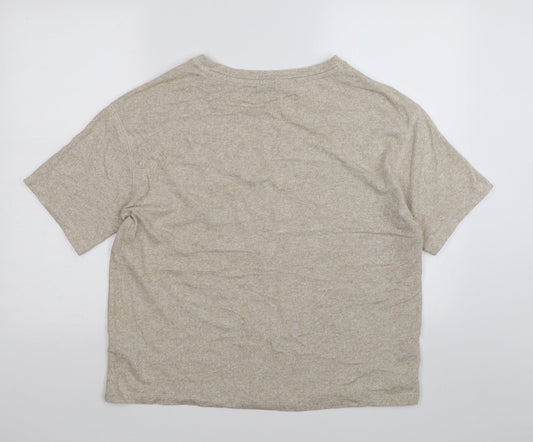 Marks and Spencer Womens Beige Knit Pullover Jumper Size 14