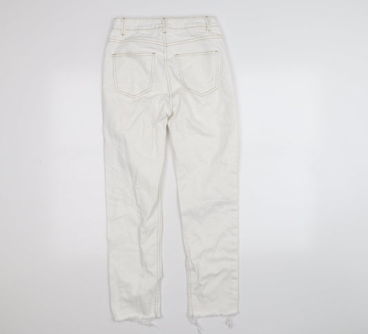 denim co Womens White Denim Skinny Jeans Size 8 L26 in