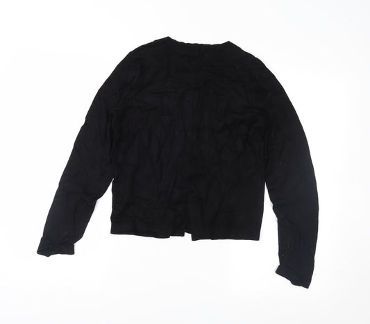 AB Studio Womens Black Cardigan Jumper Size 10