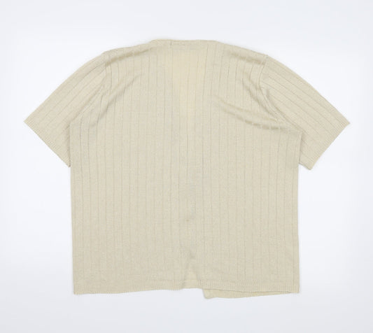 Keeno Womens Beige Cardigan Jumper Size L