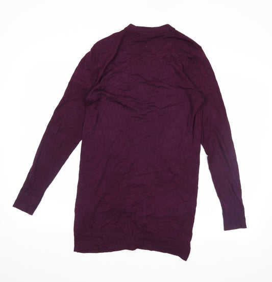 Select Womens Purple Wrap Jumper Size 14