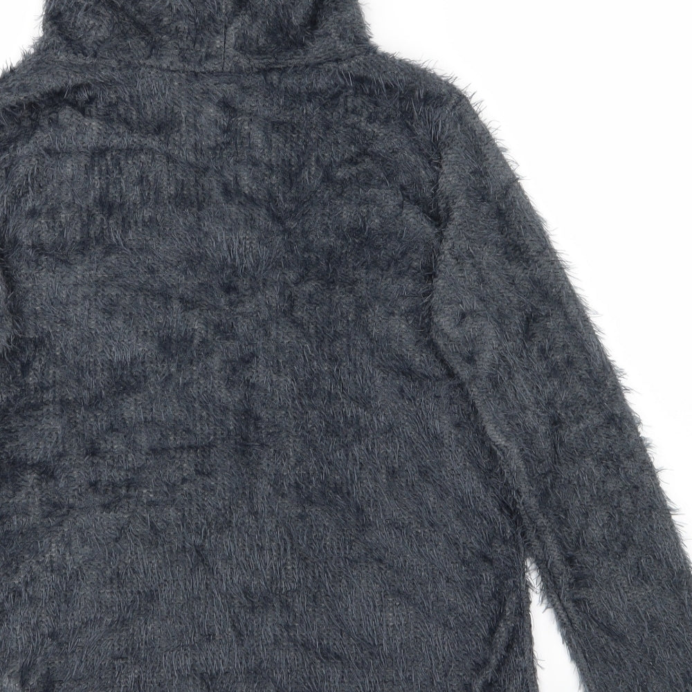 Pre Worn Womens Grey Cardigan Jumper Size M