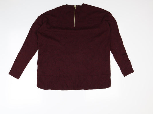 H&M Womens Red Pullover Jumper Size S