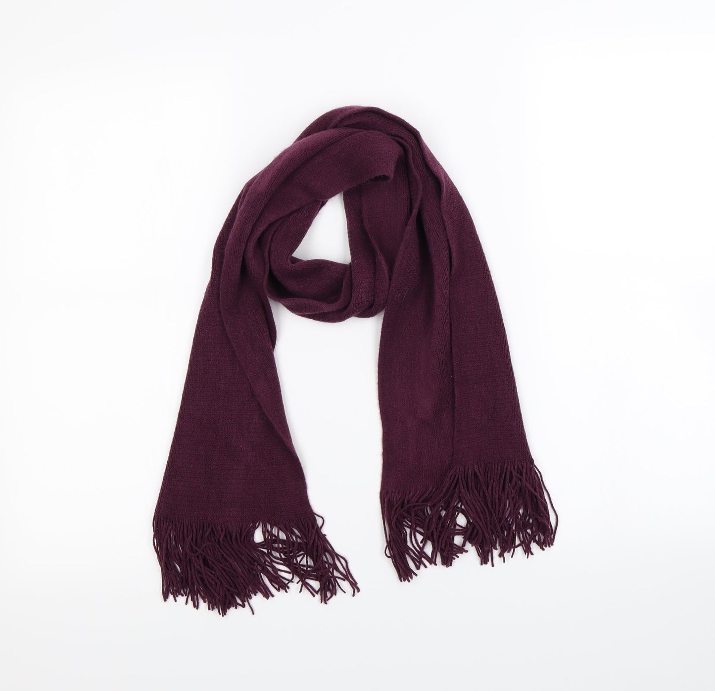 Front view of Preworn women’s purple scarf