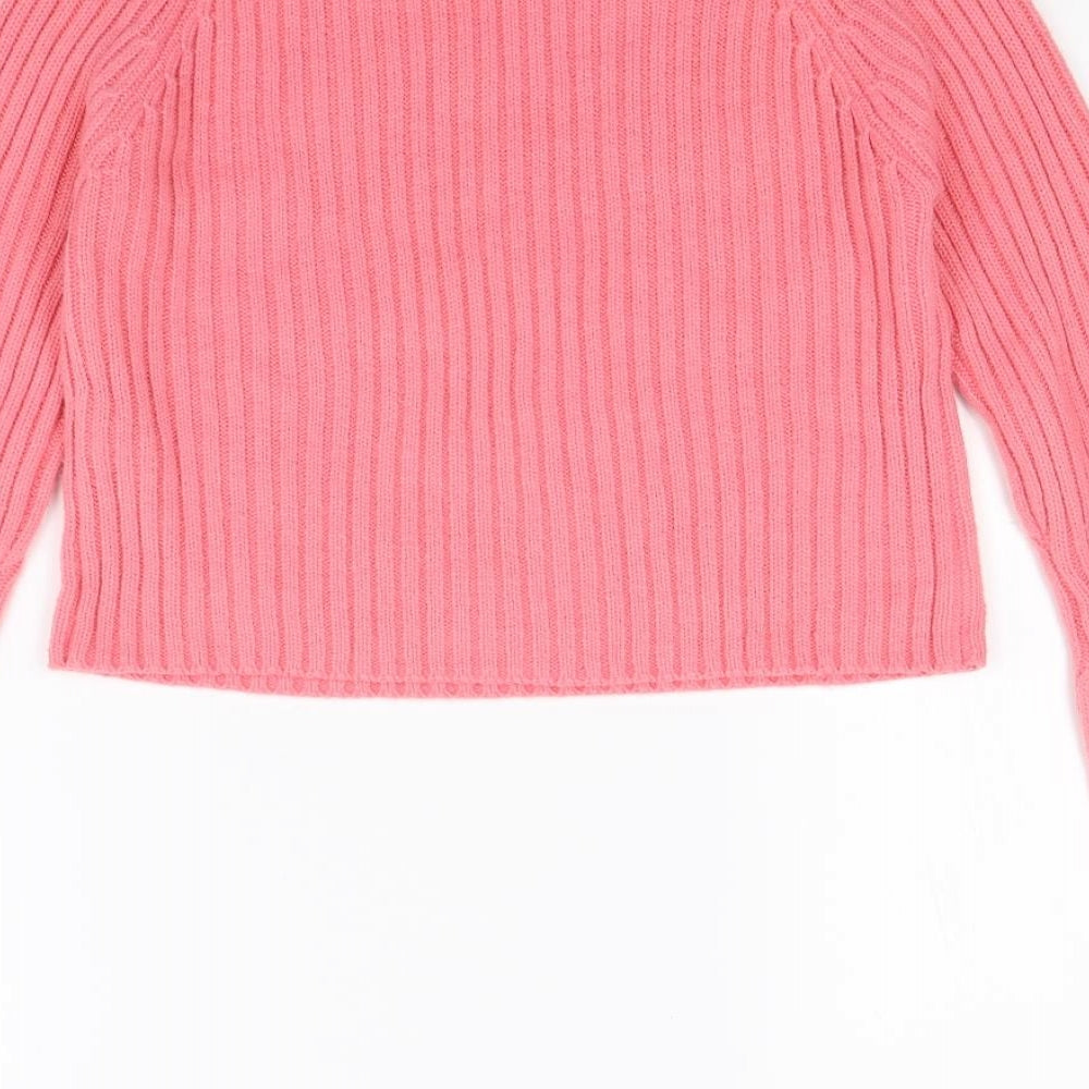 New Look Womens Pink Pullover Jumper Size 8