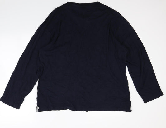 M&S Mens Blue Pullover Jumper Size L
