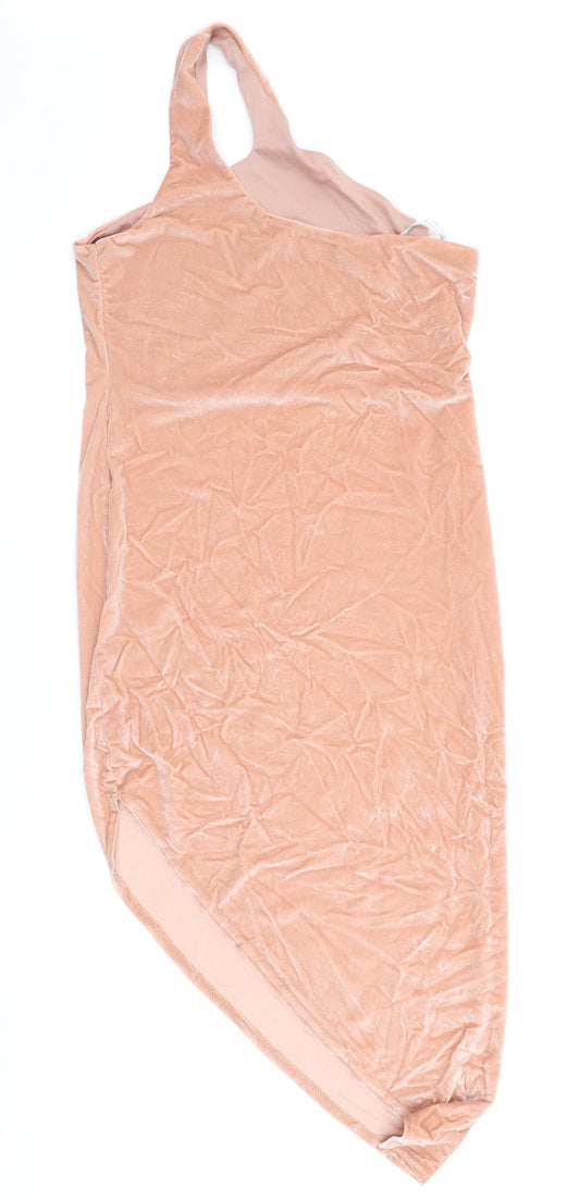 Missguided Womens Pink Bodycon Size 16