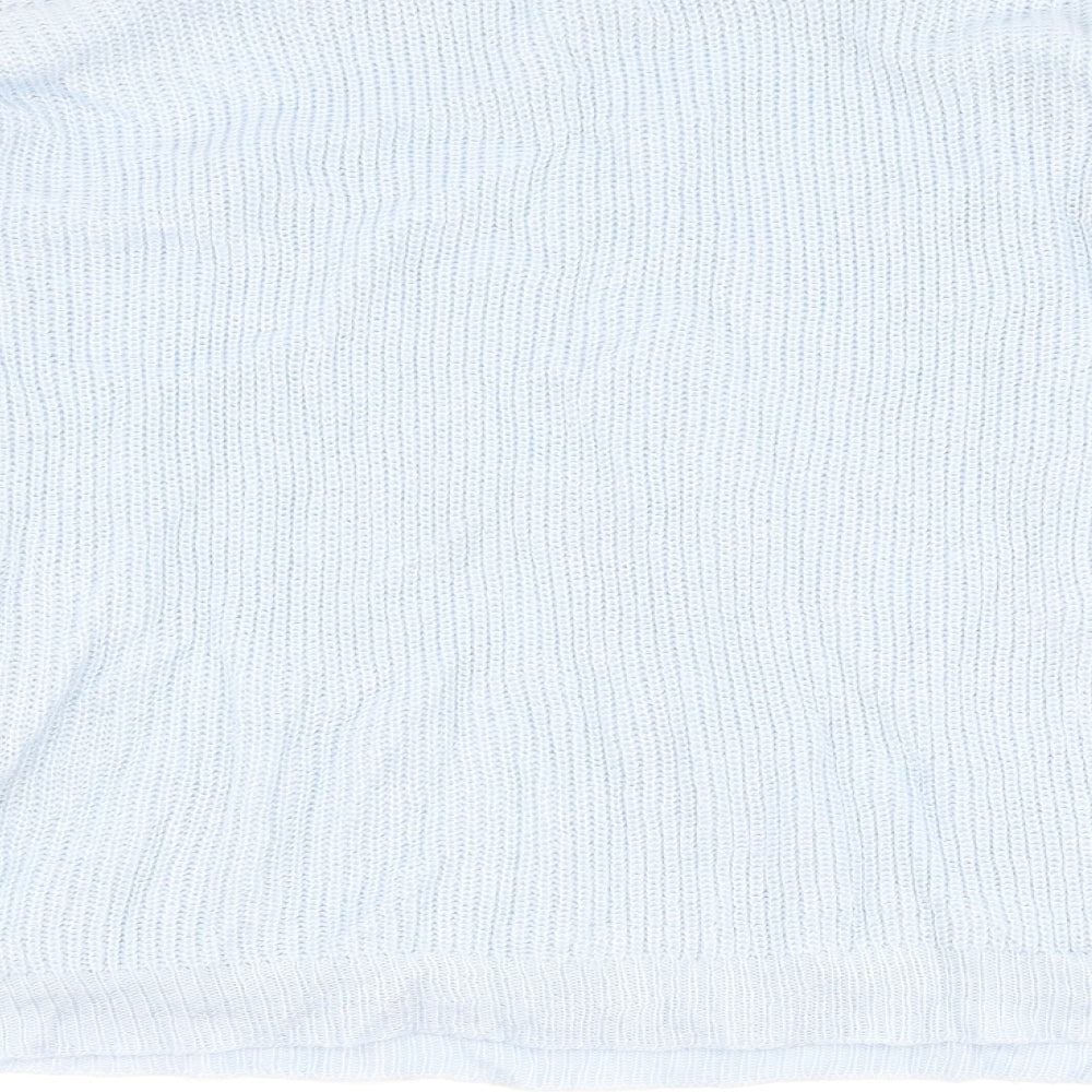 Brand and care label for Select women’s blue floral jumper, size UK 18