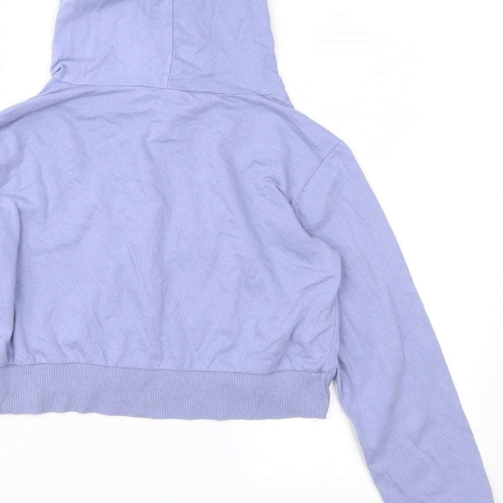 Brand and care label for Select women’s purple pullover hoodie, size UK 10