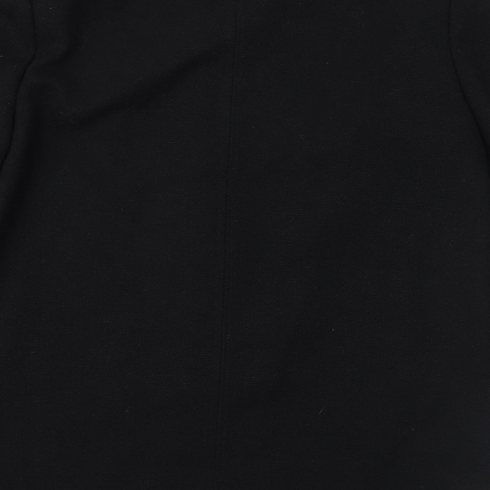 Brand and care label for Xueren women’s black jacket, size M