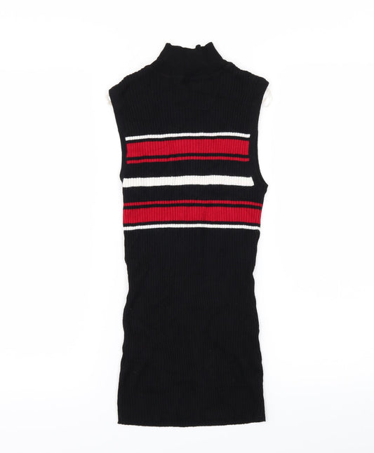 Selectq Womens Black Pullover Jumper Size 10 - ribbed