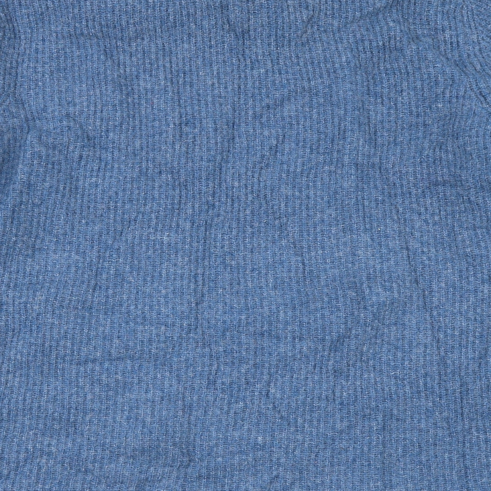 Brand and care label for Fat Cat women’s blue jumper, size UK 16