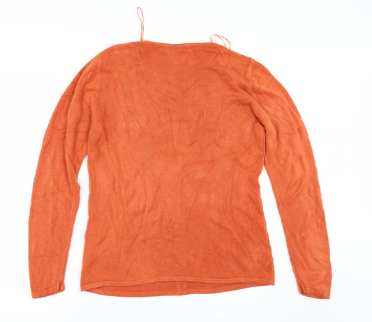 annarose Womens Orange Pullover Jumper Size L
