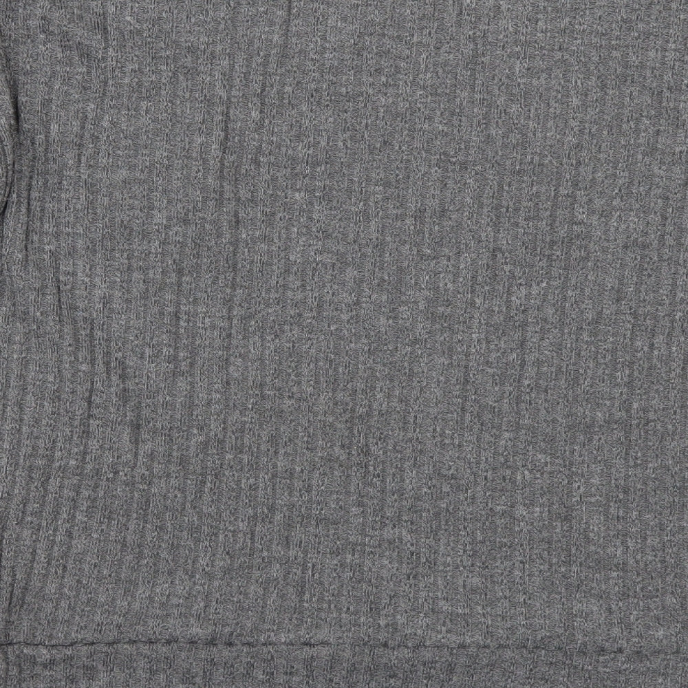 Brand and care label for Papaya women’s grey jumper, size UK 12
