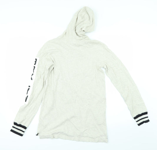 H&M Girls Beige Pullover Hoodie Size 13-14 Years