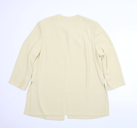 Gina Womens Beige Cape Jumper Size 20