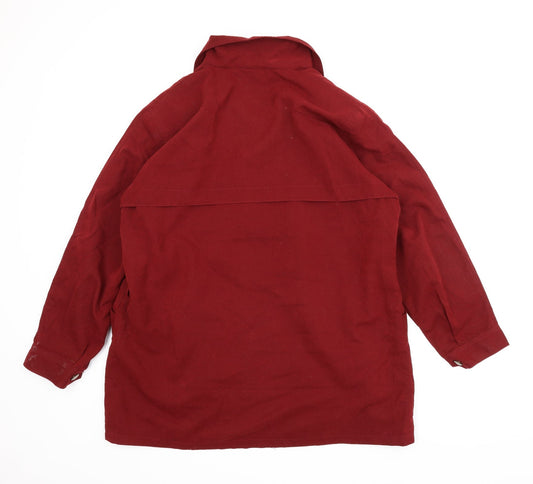Aierda Womens Red Parka Coat Size XL