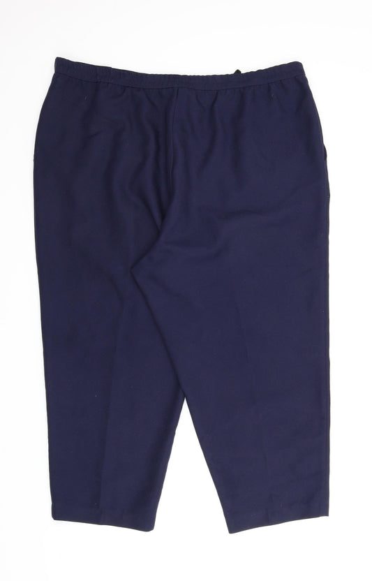 Unity Womens Blue Carrot Trousers Size 26 L23 in