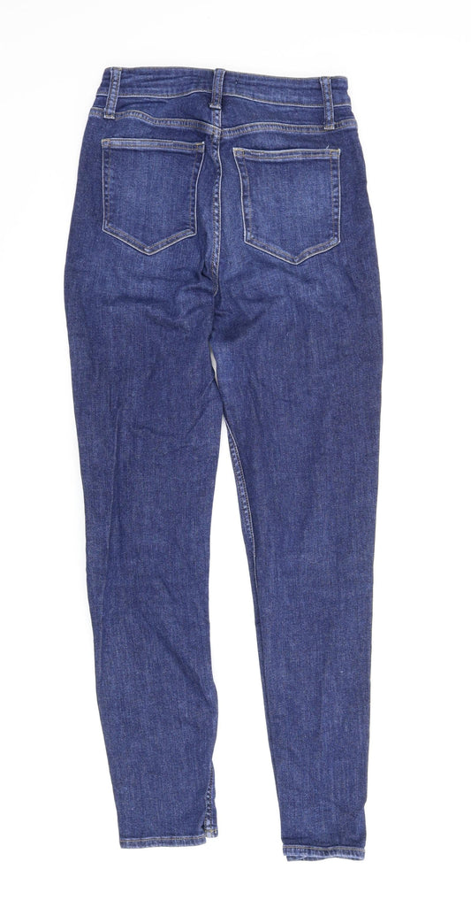 H&M Womens Blue Denim Skinny Jeans Size 6 L28 in