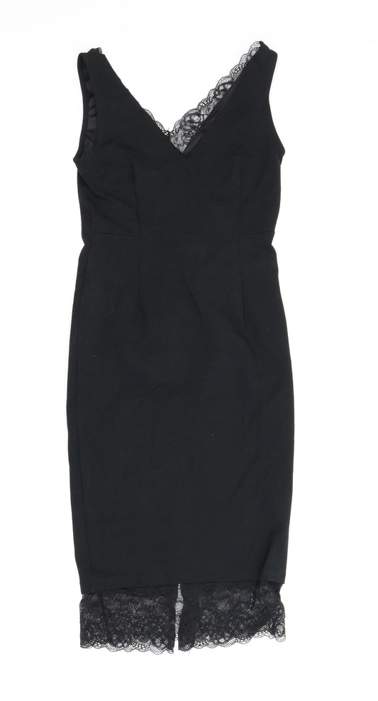 M&S Womens Black Bodycon Size 8