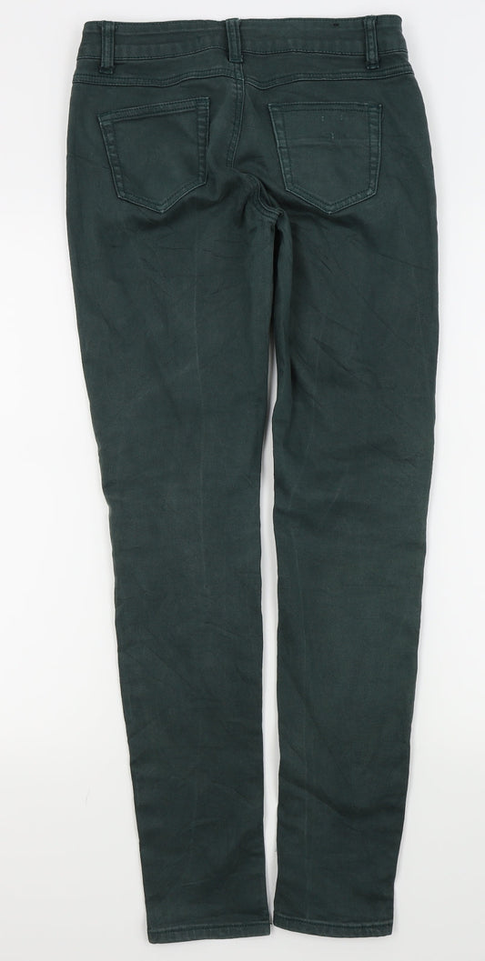 farfallina Womens Green Skinny Jeans Size 14 L20 in