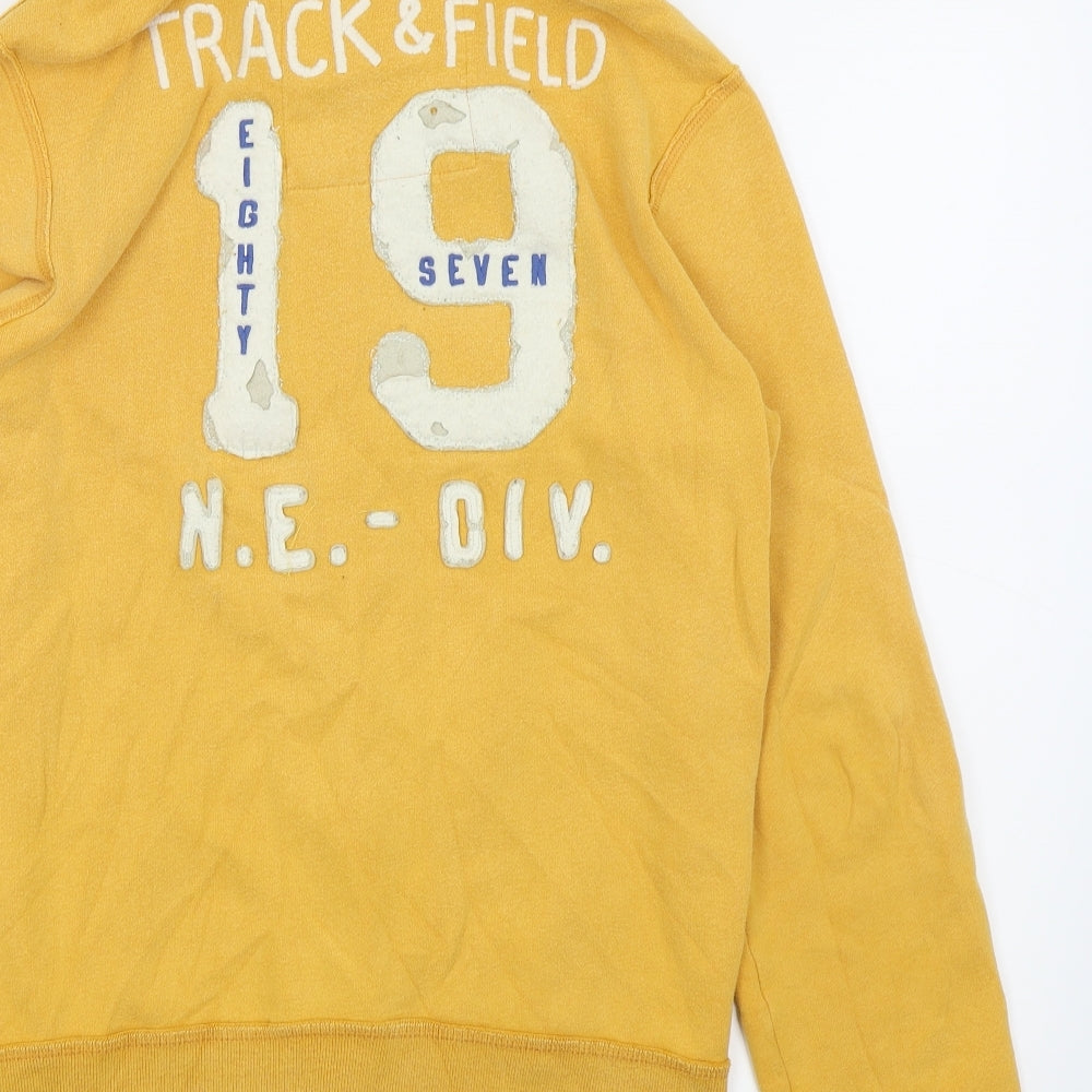 Aeropostale Mens Yellow Full Zip Jumper Size S